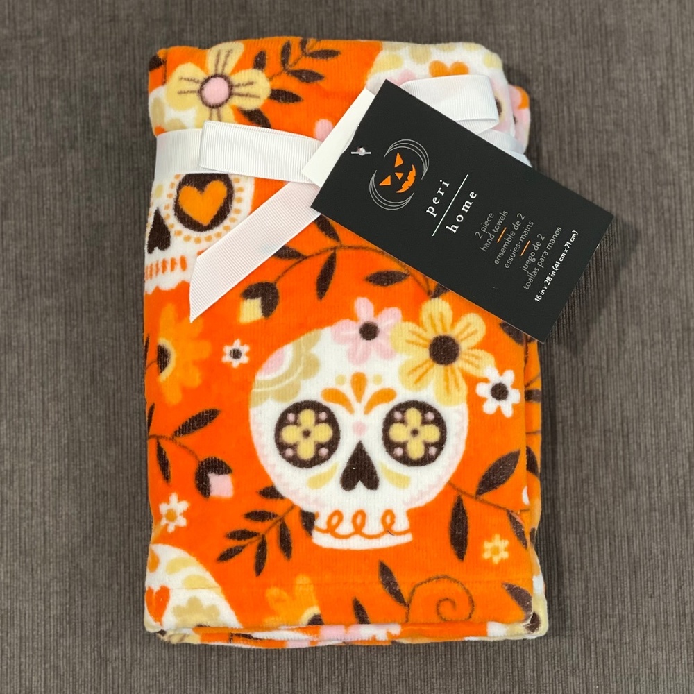PLUSH Dia de los Muertos hand towel set